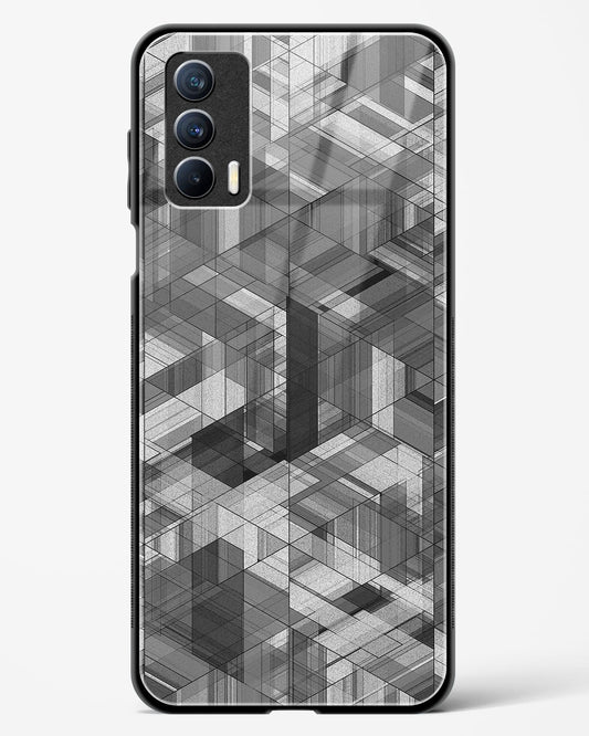 Black Diamond Grid - Realme X7 Glass Gripper Case