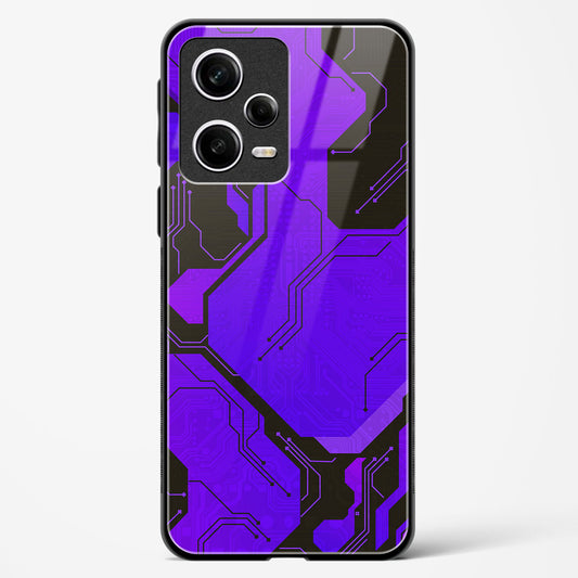 Purple Pulse - Redmi Note 12 5G Glass Gripper Case