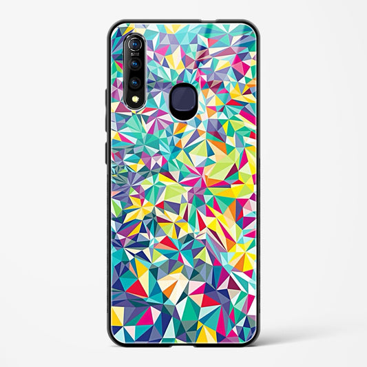 colorful geometric abstract - Vivo Z1 Pro Glass Gripper Case