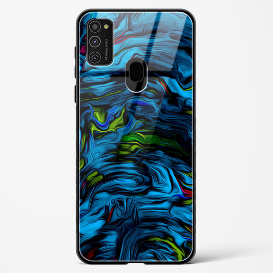 Aquatic Blue - Samsung Galaxy M21 Glass Gripper Case