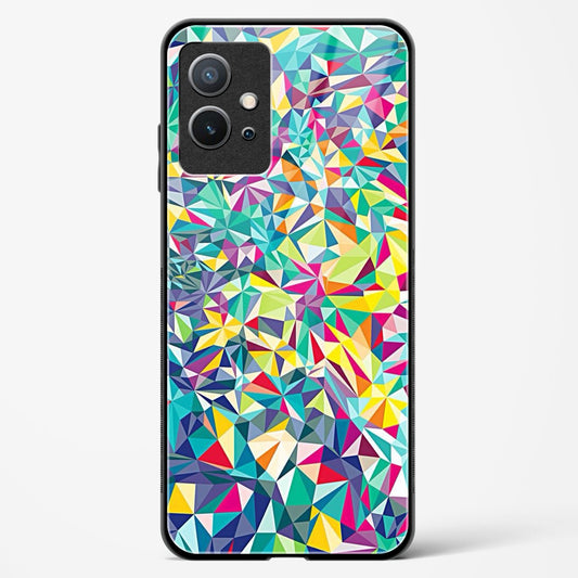 colorful geometric abstract - Vivo Y75 5G Glass Gripper Case