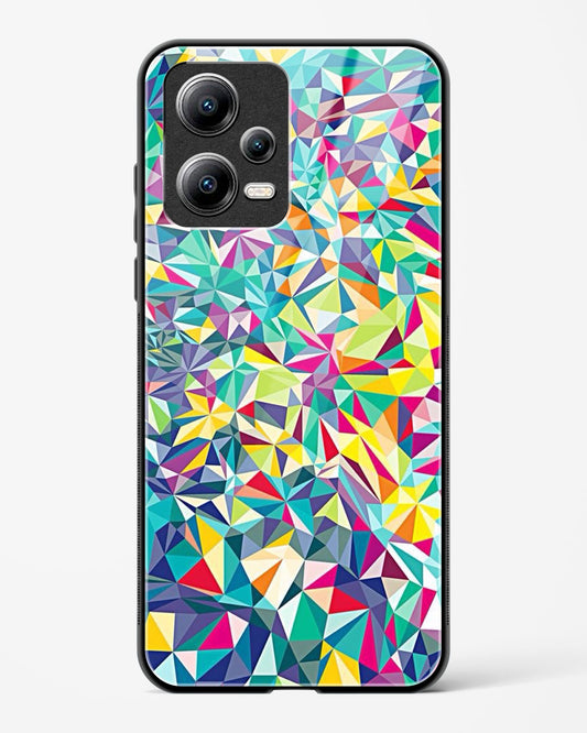 colorful geometric abstract - POCO X5 5G Glass Gripper Case