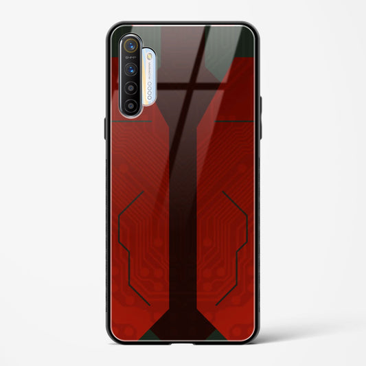 Scarlet Sentinel - Realme X2 Glass Gripper Case