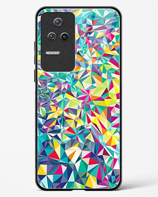 colorful geometric abstract - POCO F4 5G Glass Gripper Case