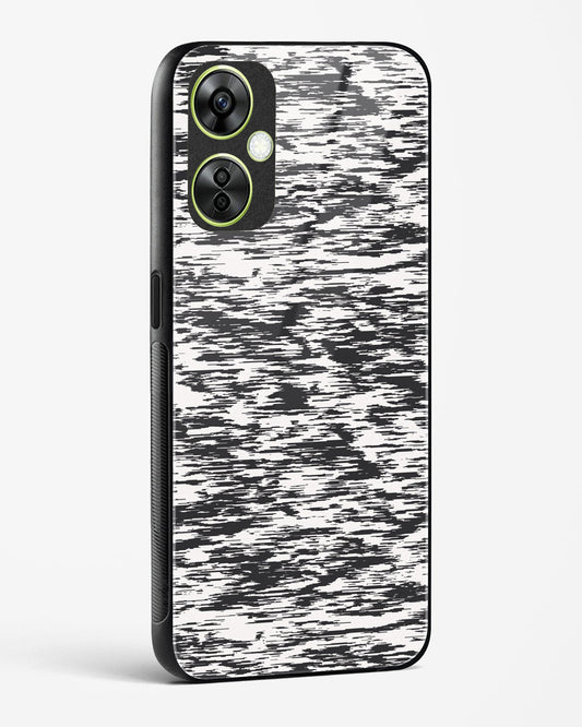 Black and White Glitch - OnePlus Nord CE 3 Lite Glass Gripper Case