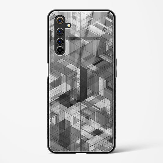 Black Diamond Grid - Realme 6 Glass Gripper Case