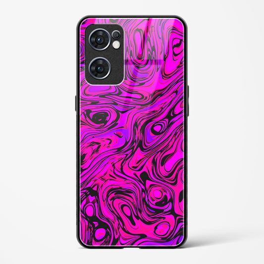 Colourful Liquid Vector - Oppo Reno 7 5G Glass Gripper Case