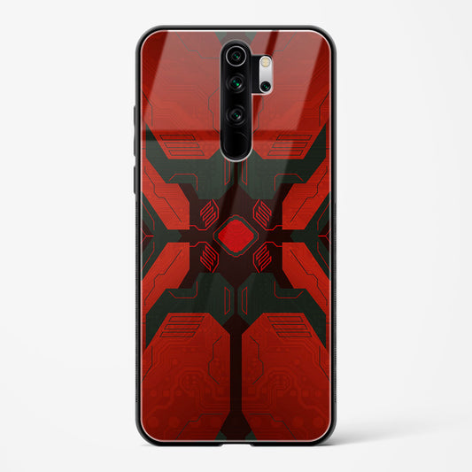 Crimson Chaos - Redmi Note 8 Pro Glass Gripper Case