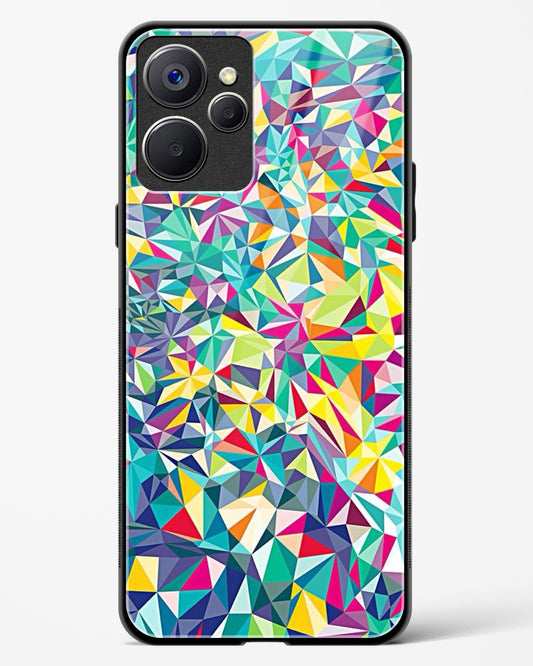 colorful geometric abstract - Realme 9i 5G Glass Gripper Case