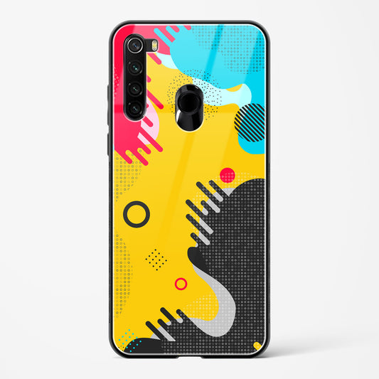 boho abstract - Redmi Note 8 Glass Gripper Case