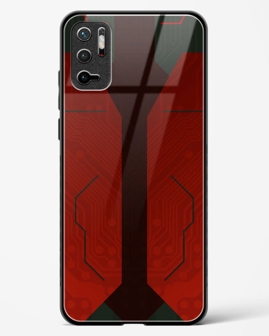 Scarlet Sentinel - Redmi Note 10 5G Glass Gripper Case