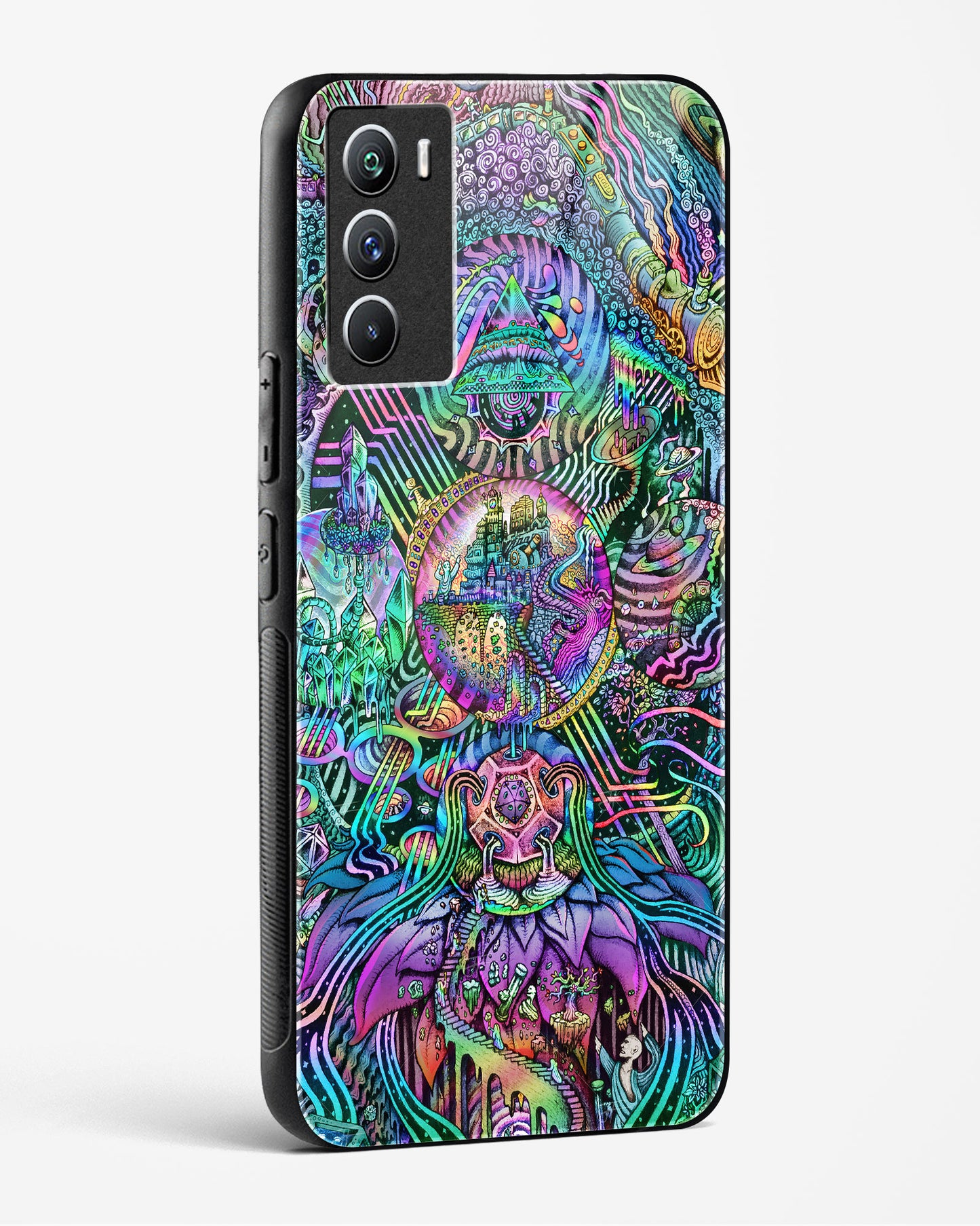 Trippy Galaxy - Vivo iQOO9 SE 5G Glass Gripper Case