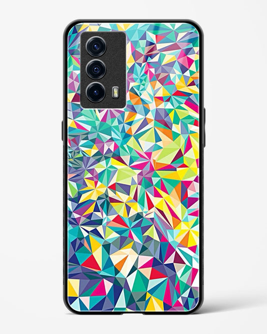 colorful geometric abstract - Vivo iQOO7 Glass Gripper Case