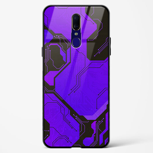 Purple Pulse - Oppo F11 Glass Gripper Case