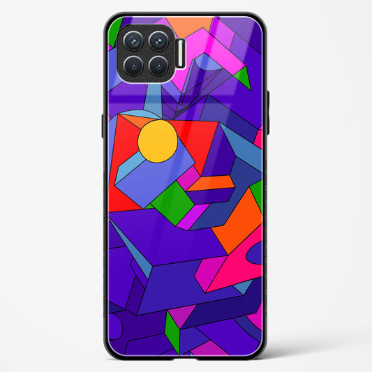 Geometric Chroma  - Oppo Reno 4F Glass Gripper Case