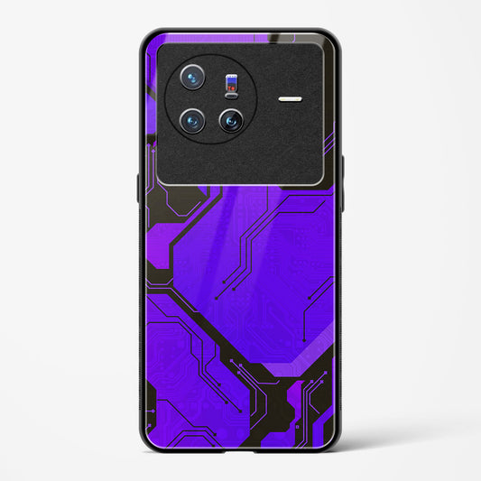 Purple Pulse - Vivo X80 5G Glass Gripper Case