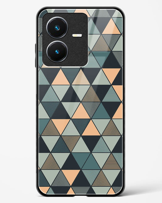 Triangle Mosaic - Vivo Y22 Glass Gripper Case