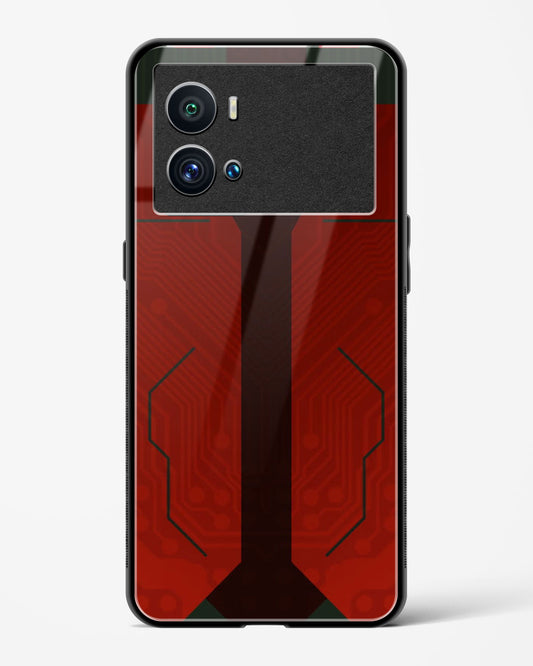 Scarlet Sentinel - Vivo iQOO9 Pro 5G Glass Gripper Case