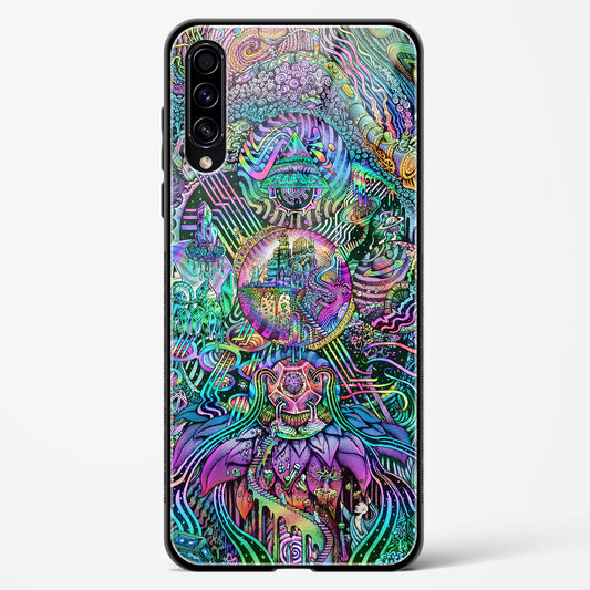 Trippy Galaxy  - Samsung Galaxy A50S Glass Gripper Case