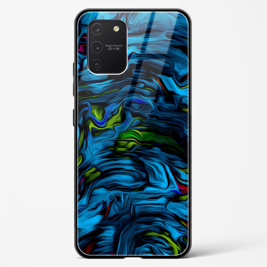 Aquatic Blue - Samsung Galaxy A91 Glass Gripper Case