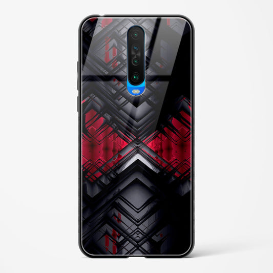 Red Eclipse - POCO X2 Glass Gripper Case