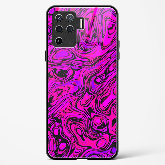 Colourful Liquid Vector - Oppo F19 Pro Glass Gripper Case