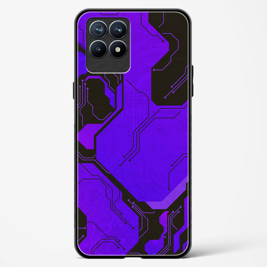 Purple Pulse - Realme 8i Glass Gripper Case