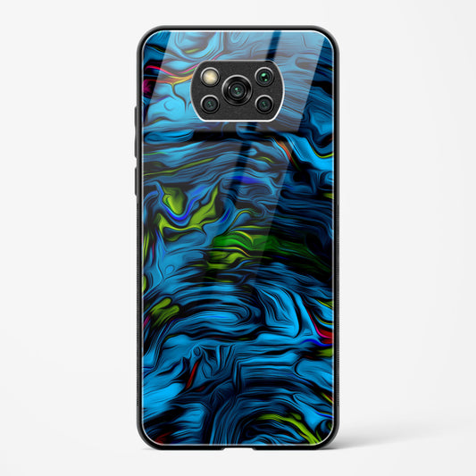 Aquatic Blue - POCO X3 Pro Glass Gripper Case