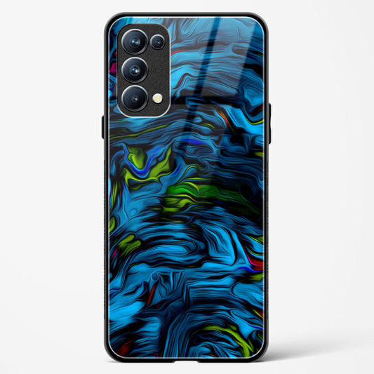 Aquatic Blue - Oppo Reno 5 Pro Glass Gripper Case