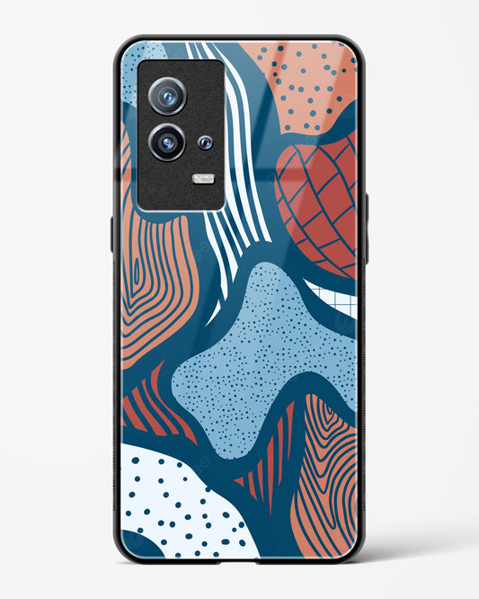 Doodle Waves - Vivo iQOO9 5G Glass Gripper Case