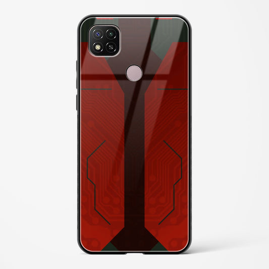 Scarlet Sentinel - Redmi 9 Activ Glass Gripper Case