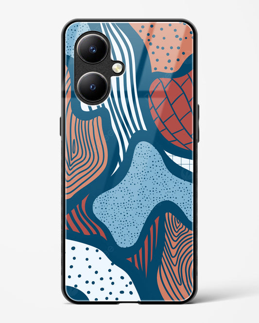 Doodle Waves - Vivo Y27 Glass Gripper Case