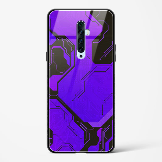 Purple Pulse - Oppo Reno 2F Glass Gripper Case