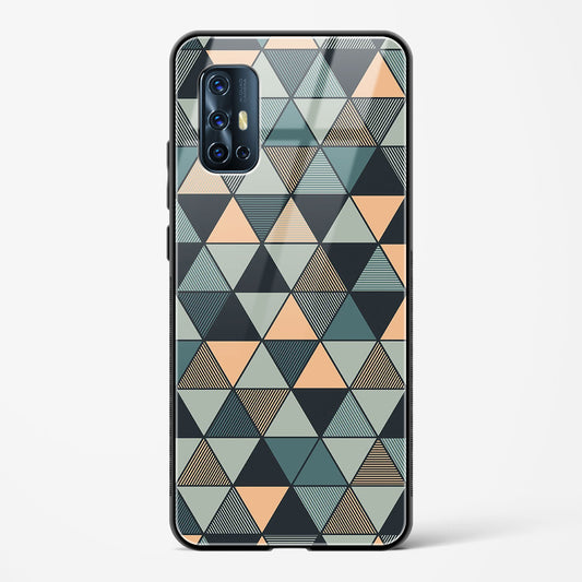 Triangle Mosaic - Vivo V17 Glass Gripper Case