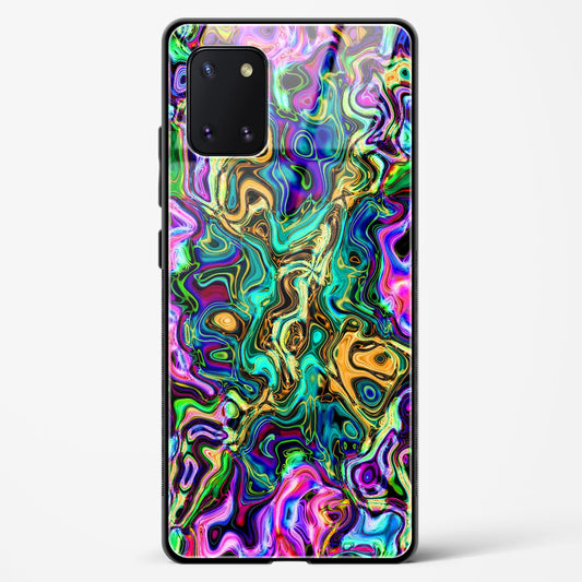 Rainbow Flames Pattern - Samsung Galaxy Note 10 Lite Glass Gripper Case