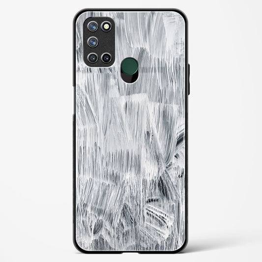 white paint - Realme 7i Glass Gripper Case