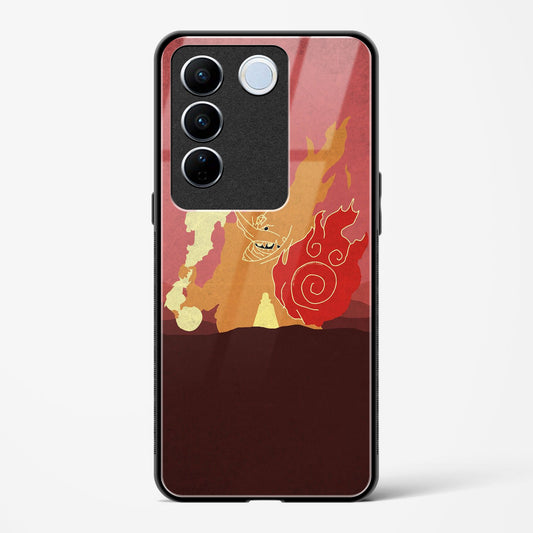 Scarlet Storm - Vivo V27 Glass Gripper Case