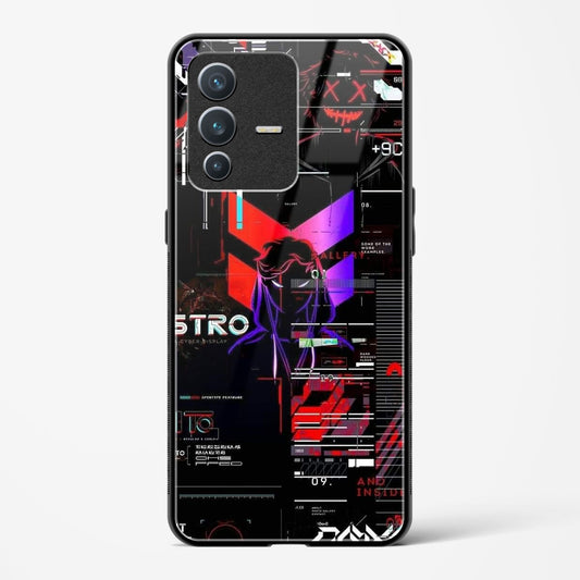 Cyber Boy Red - Vivo V23 Glass Gripper Case