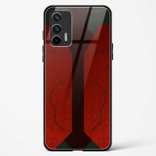 Scarlet Sentinel - Realme GT 5G Glass Gripper Case