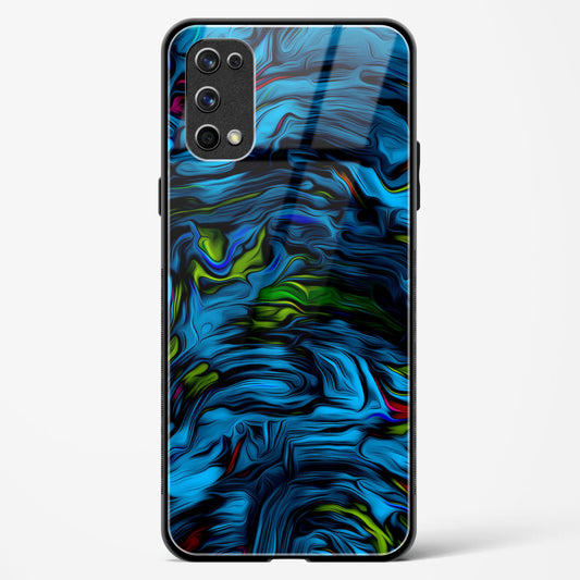 Aquatic Blue - Realme 7 Pro Glass Gripper Case