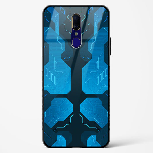 Cobalt Cascade - Oppo F11 Glass Gripper Case