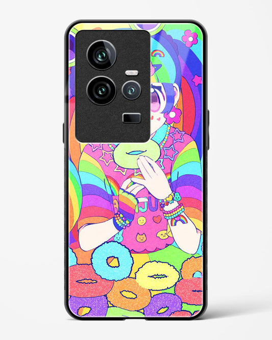 Kawaii Girl Art - Vivo iQOO11 Glass Gripper Case