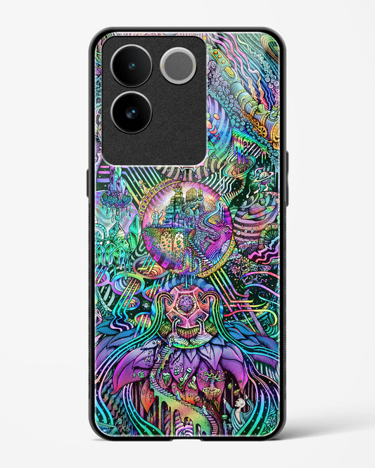 Trippy Galaxy - Vivo T2 Pro 5G Glass Gripper Case