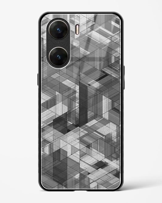 Black Diamond Grid - Vivo V29e Glass Gripper Case