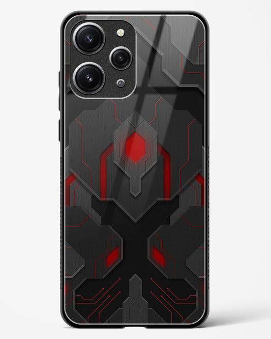 Obsidian Inferno - Redmi 12 Glass Gripper Case