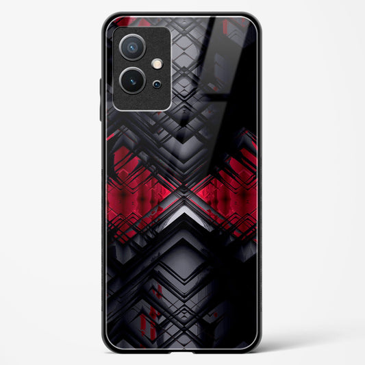 Red Eclipse - Vivo T1 5G Glass Gripper Case