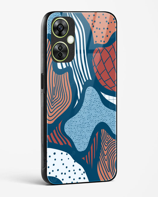 Doodle Waves - OnePlus Nord CE 3 Lite Glass Gripper Case