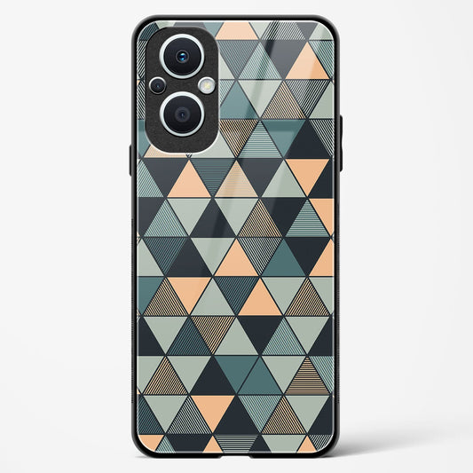 Triangle Mosaic - Oppo F21s Pro 5G Glass Gripper Case