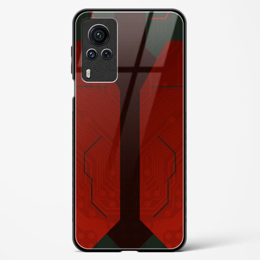 Scarlet Sentinel - Vivo X60 Pro Glass Gripper Case