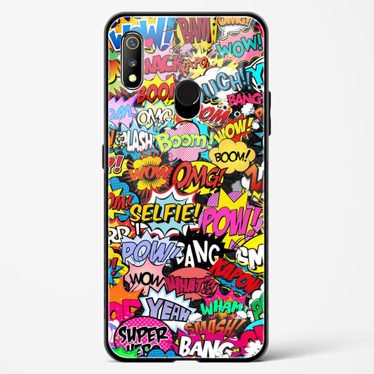 comic madness - Realme 3 Glass Gripper Case